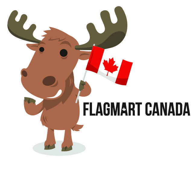 Flagmart Canada Logo with Moose and Canada Flag